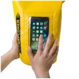 CELLY Explorer voděodolný vak 5L s kapsou na telefon do 6.2", žlutý