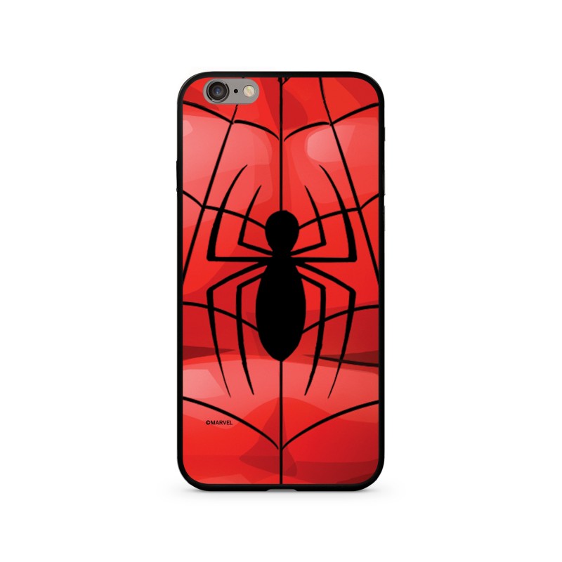 Zadní kryt Marvel 017 Premium Glass pro Apple iPhone XR, red