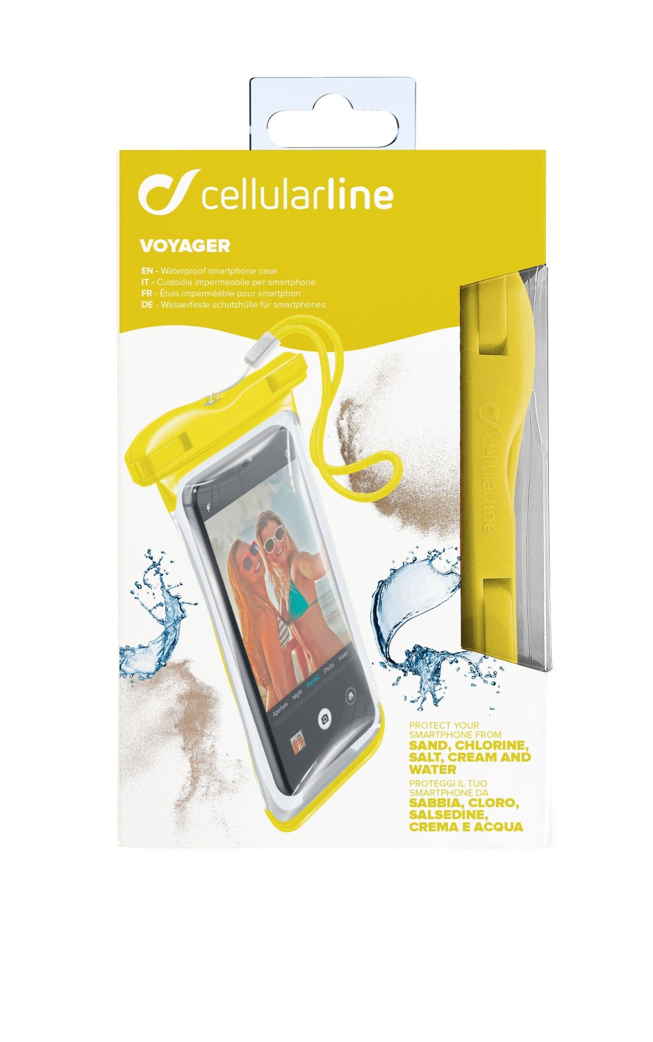 Cellularline VOYAGER 2019 vodotěsné pouzdro, žluté