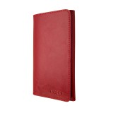 FIXED Pocket Book Kožené pouzdro pro Apple iPhone 6 Plus/6s Plus/7 Plus/8 Plus/XS Max, červené