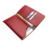 FIXED Pocket Book Kožené pouzdro pro Apple iPhone 6 Plus/6s Plus/7 Plus/8 Plus/XS Max, červené