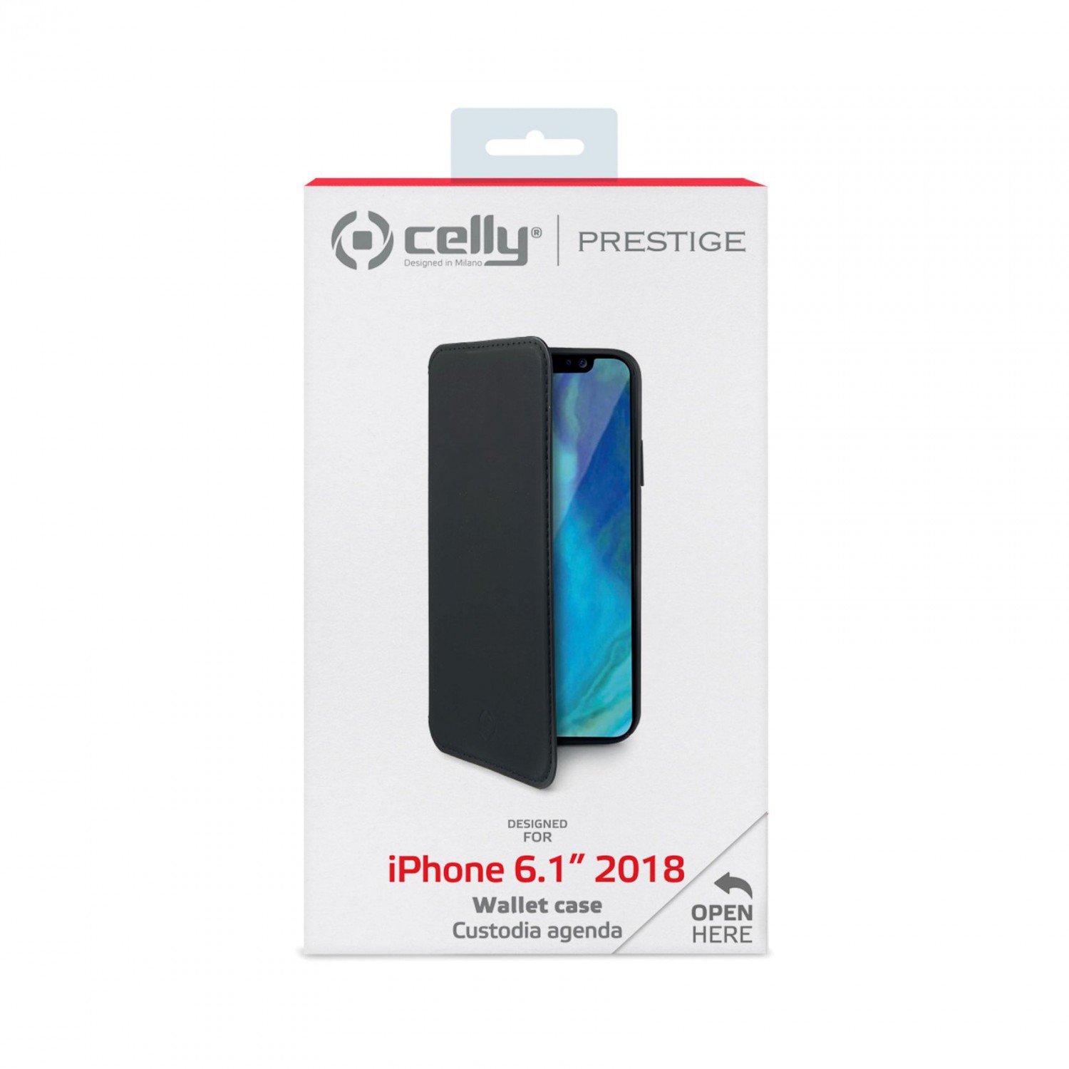 CELLY Prestige flipové pouzdro pro Apple iPhone XR,  černé