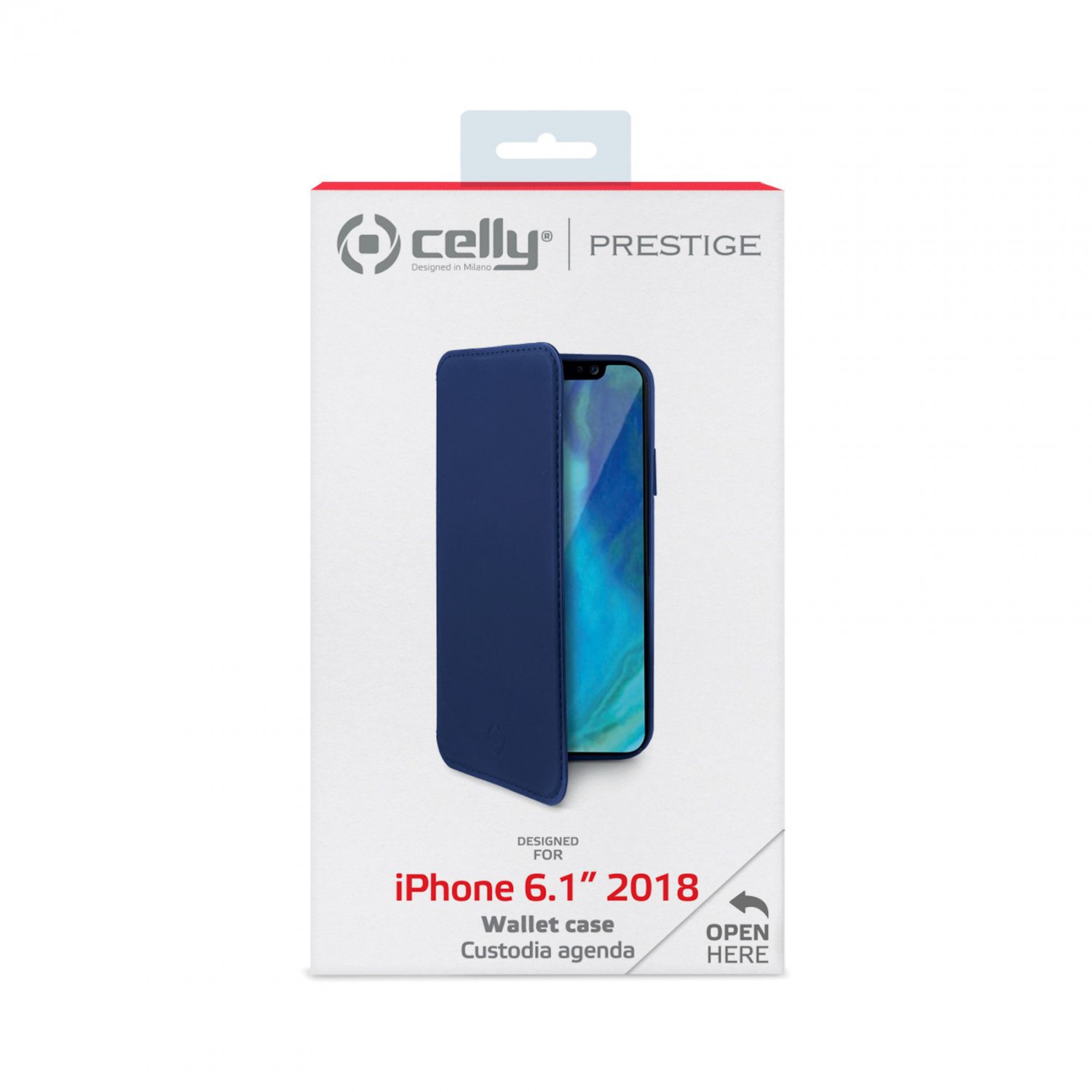CELLY Prestige flipové pouzdro pro Apple iPhone XR, modré