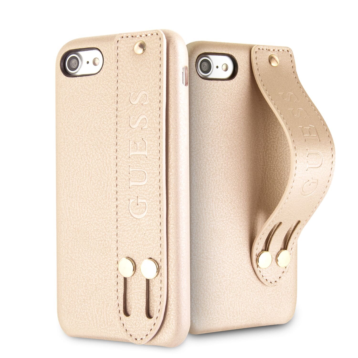 Guess Saffiano Strap GUHCI8SBSBE Pouzdro pro Apple iPhone 7/8 beige