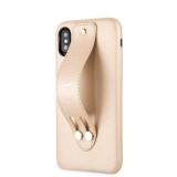 Guess Saffiano Strap GUHCPXSBSBE Pouzdro pro Apple iPhone X/XS beige