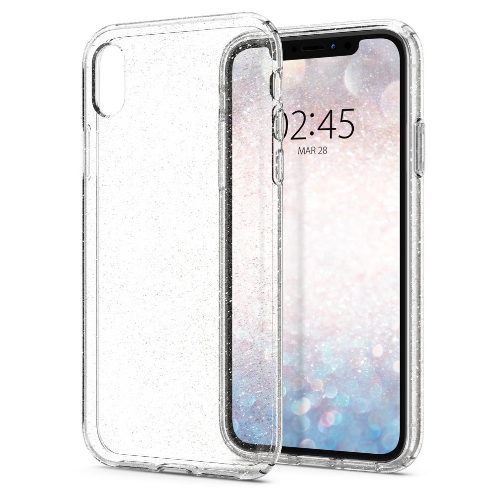 Ochranný kryt Spigen Liquid Crystal Glitter pro Apple iPhone XR, transparentní