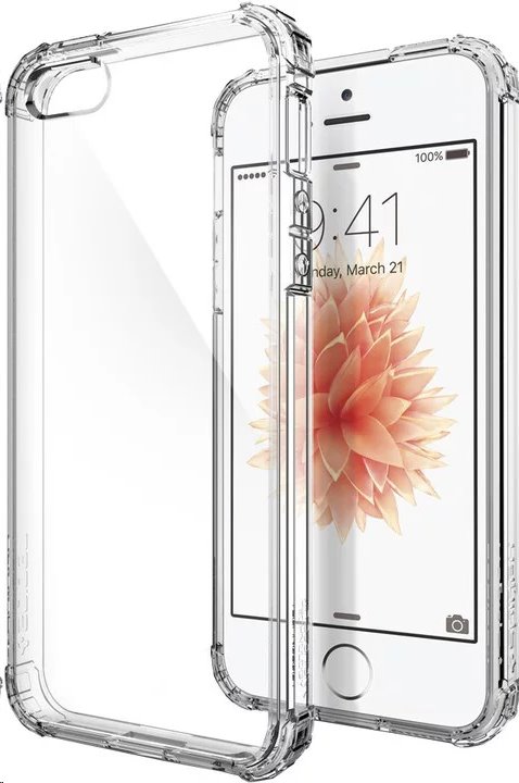 Ochranné pouzdro Spigen Crystal Shell pro iPhone 5/5s/SE, Clear