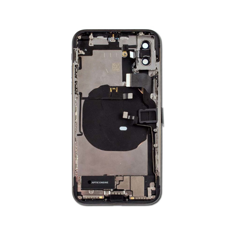 Levně Zadní kryt baterie Back Cover Assembled na Apple iPhone X, black