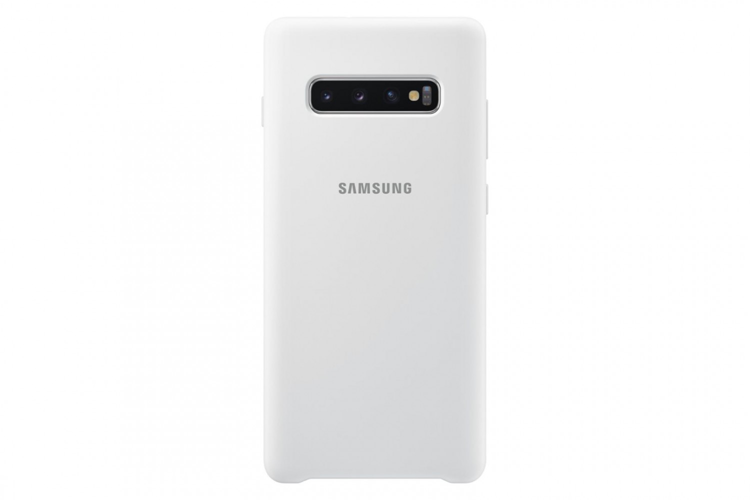 Silikonové pouzdro Silicone Cover EF-PG975TWE pro Samsung Galaxy S10 plus, bílá