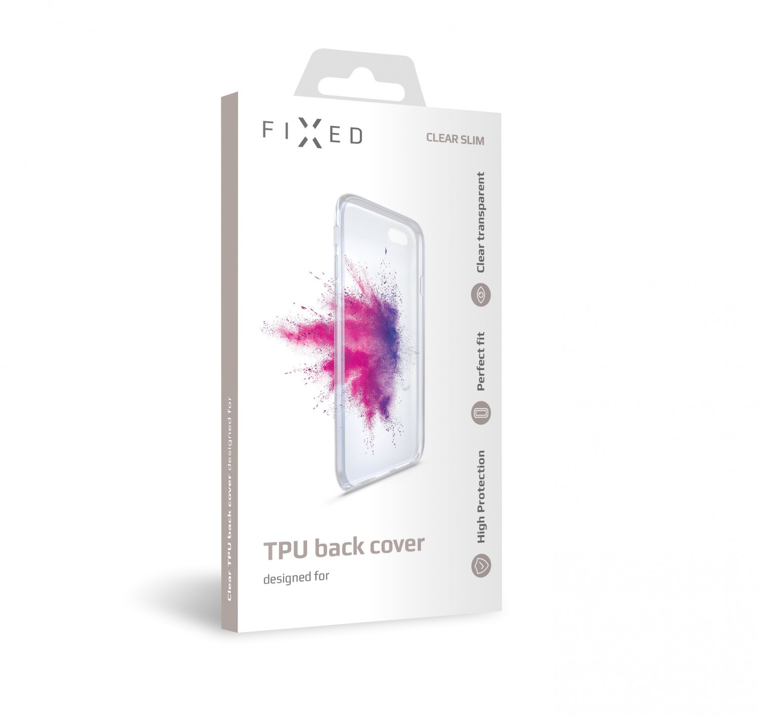 Silikonové pouzdro FIXED pro Apple iPhone XS, čiré