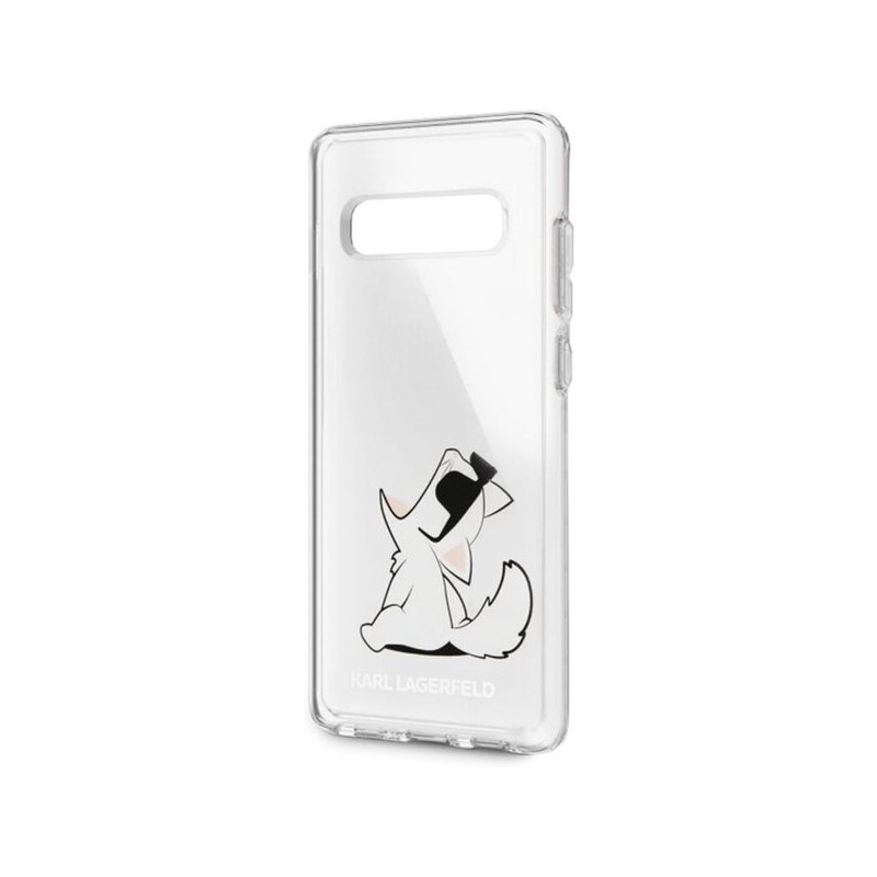 Silikonové pouzdro Karl Lagerfeld Fun No Rope pro Samsung Galaxy S10+, black 