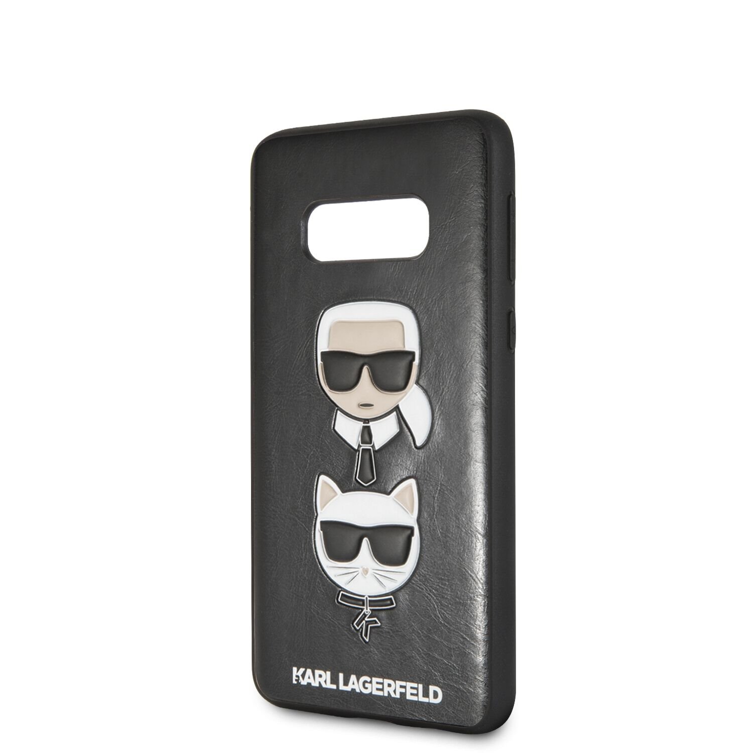 Silikonové pouzdro Karl Lagerfeld Karl and Choupette Hard pro Samsung Galaxy S10e, black