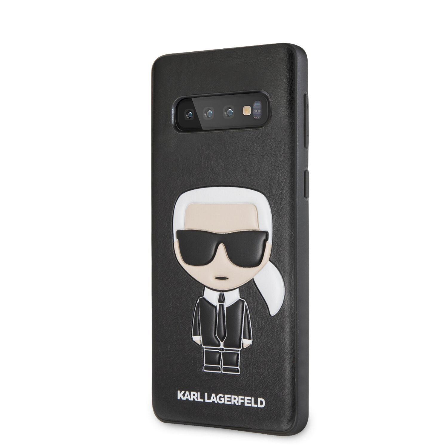 Silikonové pouzdro Karl Lagerfeld Ikonik Full Body pro Samsung Galaxy S10, black