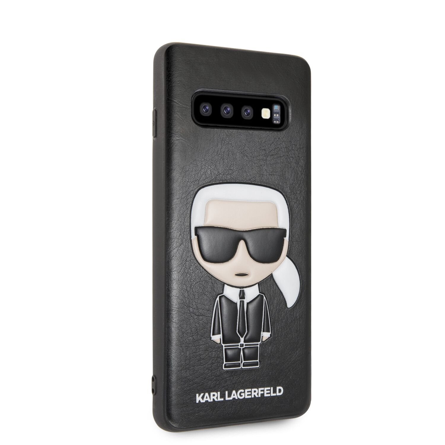 Silikonové pouzdro Karl Lagerfeld Ikonik Full Body pro Samsung Galaxy S10, black
