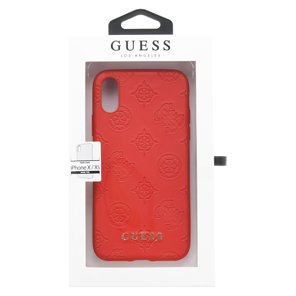 Guess Peony GUHCPXPELRE Zadní kryt pro Apple iPhone X/XS red 