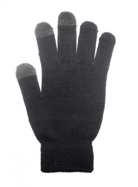 Dámské rukavice na dotykový displej, černé