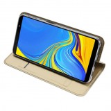 Flipové pouzdro Dux Ducis Skin pro Samsung Galaxy A10, zlatá