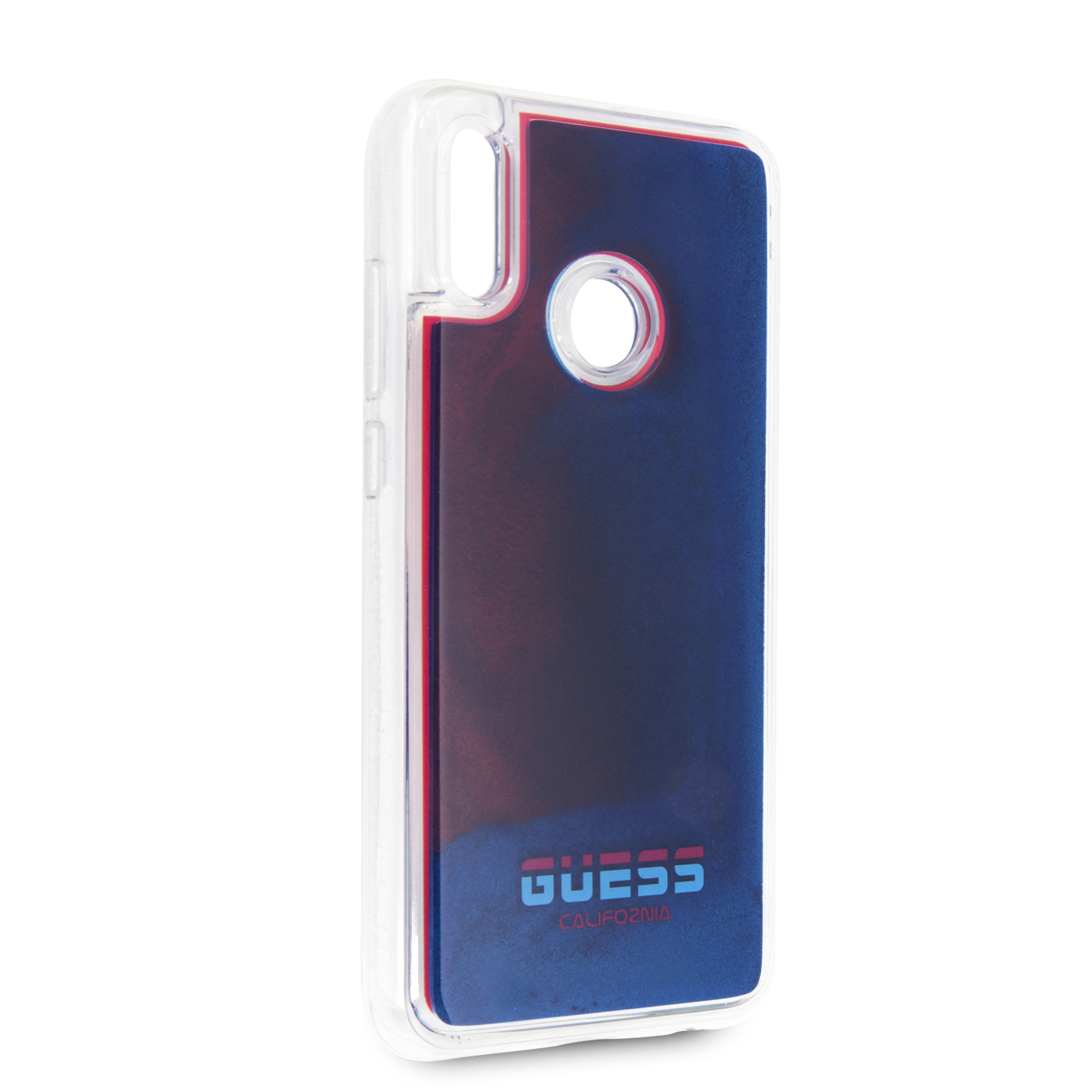 Zadní kryt Guess Califonia Glow in the Dark pro Huawei P Smart 2019, red