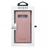 Zadní kryt Guess Iridescent pro Samsung Galaxy S10, rose gold