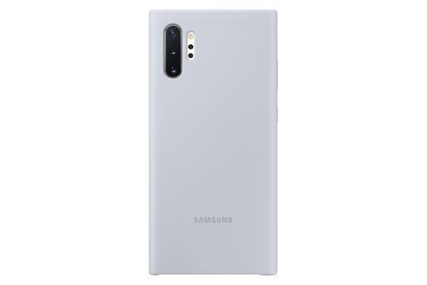 Silikonové pouzdro Silicone Cover EF-PN975TSEGWW pro Samsung Galaxy Note 10 plus, stříbrná