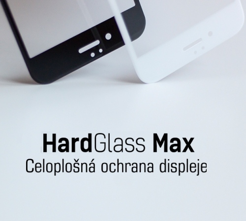 Tvrzené sklo 3mk HardGlass MAX pro Apple iPhone X, black