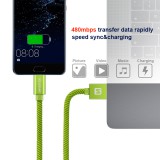 Datový kabel Swissten Textile USB/Lightning, 1,2m, zelený