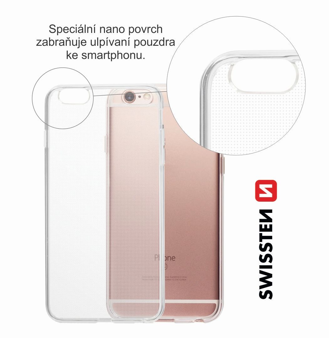 Pouzdro Swissten Clear Jelly pro Apple iPhone 5/5S/SE, transparentní