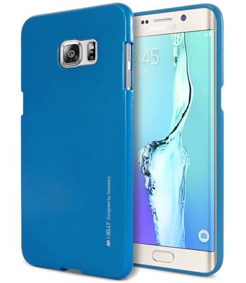 Silikonové pouzdro Mercury iJelly Metal pro Samsung Galaxy A8, modré