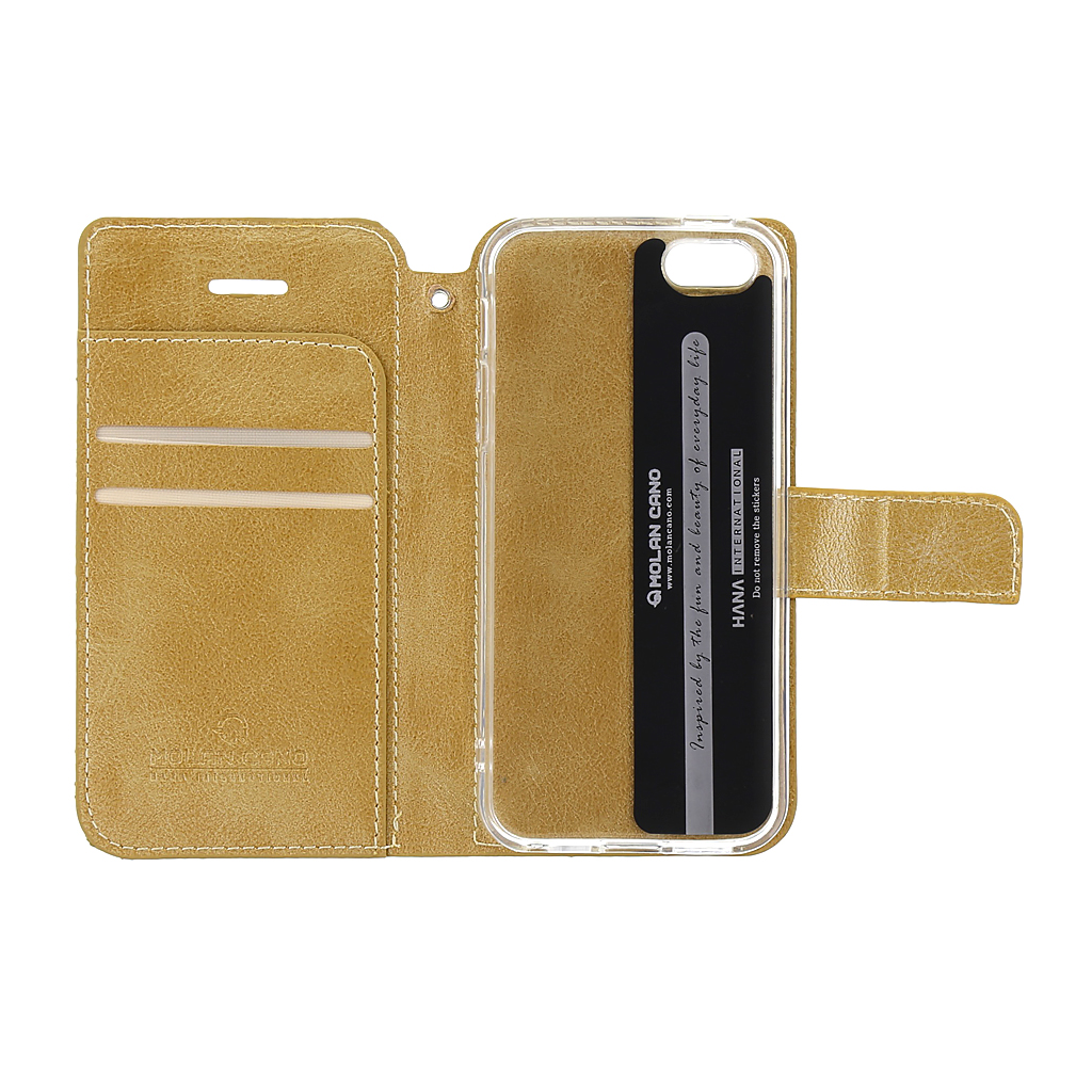 Molan Cano Issue flipové pouzdro pro Apple iPhone 11 Pro, gold