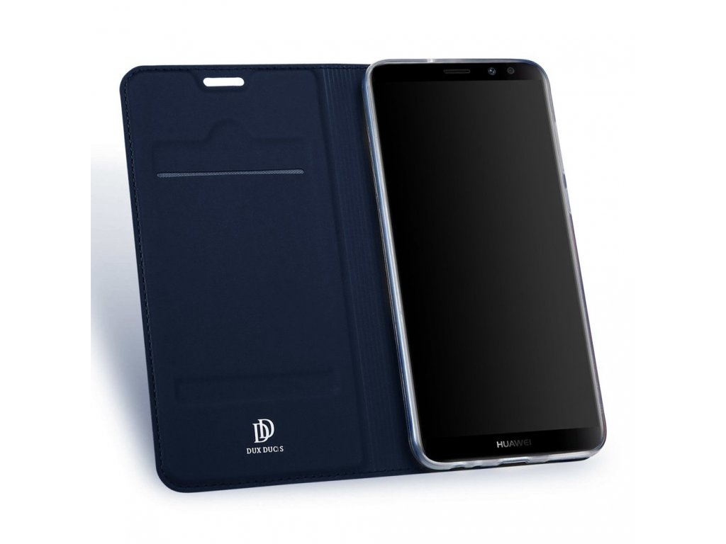 Flipové pouzdro Dux Ducis Skin pro Huawei Y7 Prime 2018, tmavě modrá
