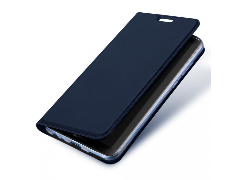 Flipové pouzdro Dux Ducis Skin pro Huawei Y7 Prime 2018, tmavě modrá