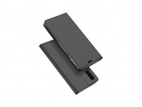 Flipové pouzdro Dux Ducis Skin pro Samsung Galaxy J4 2018, tmavě šedá