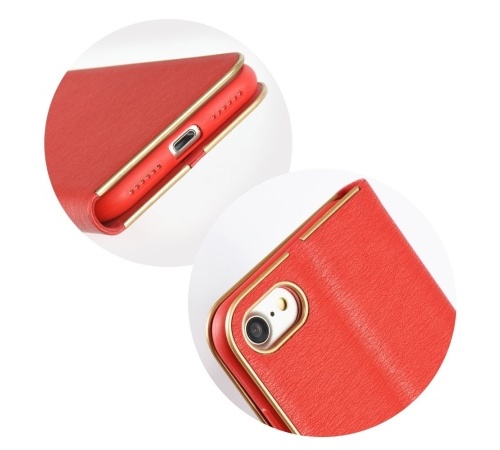 Flipové pouzdro Forcell Luna Book pro Samsung Galaxy J4 Plus, red