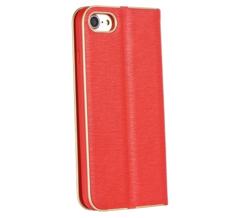 Flipové pouzdro Forcell Luna Book pro Apple iPhone 7/8/SE2020/SE2022, červená