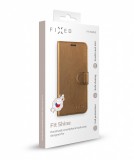 FIXED FIT SHINE flipové pouzdro pro Apple iPhone 11 PRO, bronzové
