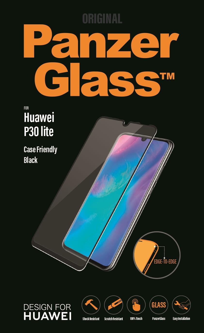 Ochranné sklo displeje PanzerGlass Edge to Edge pro Huawei P30 Lite, black
