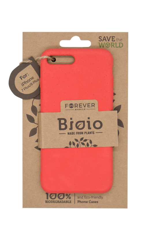 Eko pouzdro Forever Bioio pro Apple iPhone 7 Plus/8 Plus, červená