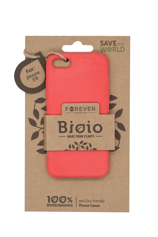 Eko pouzdro Forever Bioio pro Apple iPhone 7/8/SE2020/SE2022, červená