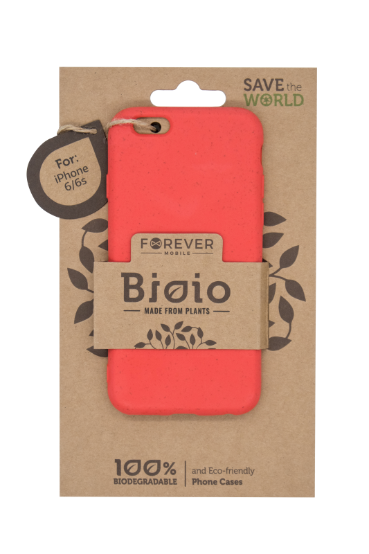 Eko pouzdro Forever Bioio pro Apple iPhone 6/6s, červená