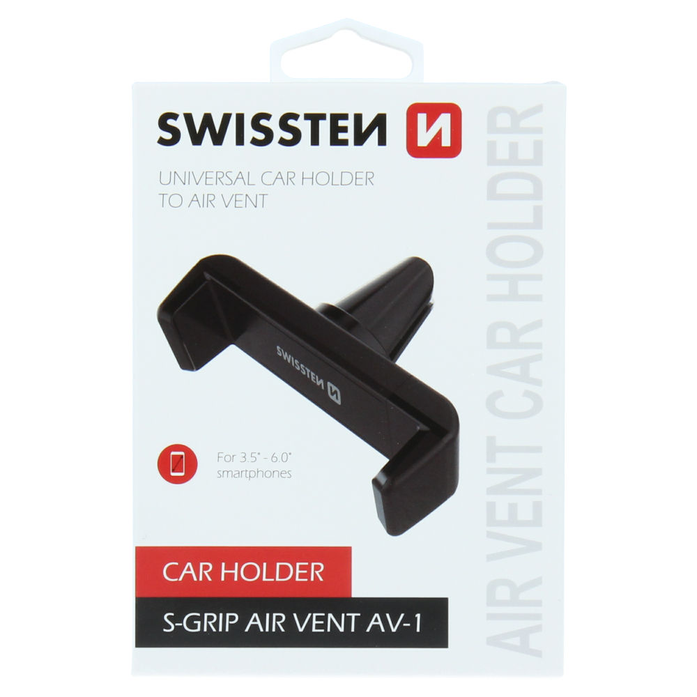 Držák do ventilace auta Swissten S-Grip AV-1, černý