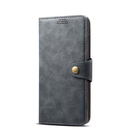 Lenuo Leather flipové pozdro na Samsung Galaxy A40, dark grey