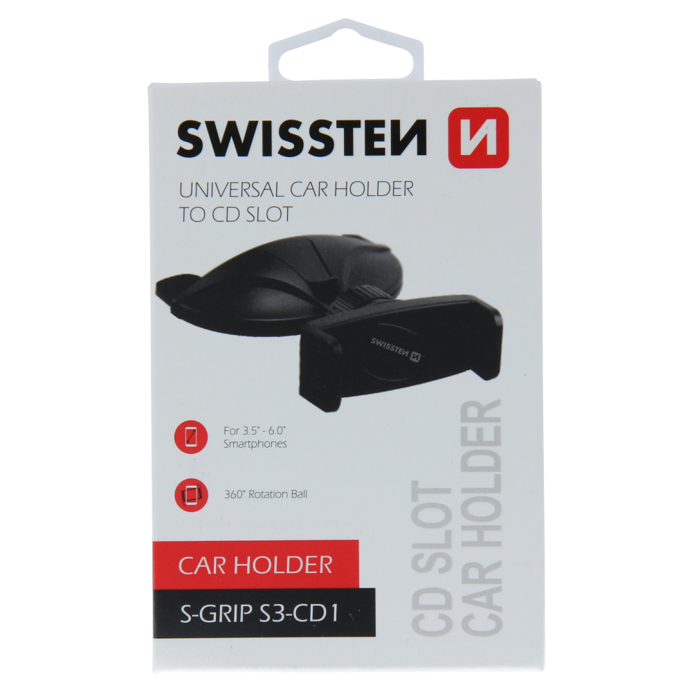 Levně Držák do auta Swissten S-Grip S3-CD1, černý