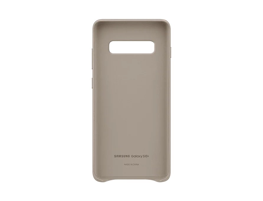 Ochranný kryt Leather Cover pro Samsung Galaxy S10 Plus, šedá