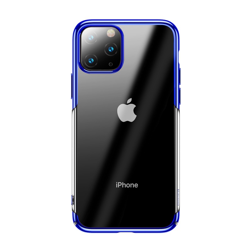 Silikonové pouzdro Baseus Glitter Case pro Apple iPhone 11 Pro Max, modrá