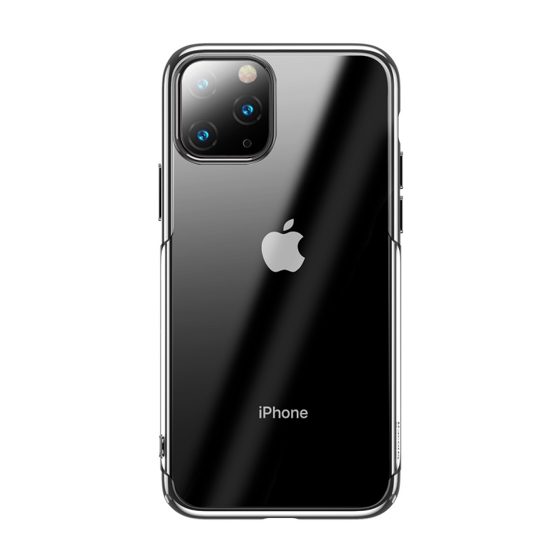 Silikonové pouzdro Baseus Glitter Case pro Apple iPhone 11 Pro Max, stříbrná