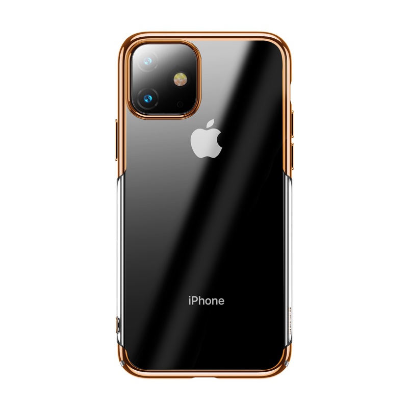 Silikonové pouzdro Baseus Glitter Case pro Apple iPhone 11, zlatá