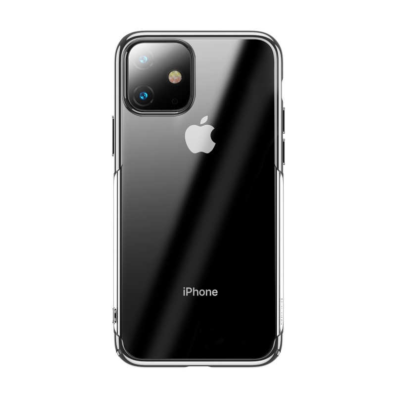 Silikonové pouzdro Baseus Glitter Case pro Apple iPhone 11, stříbrná