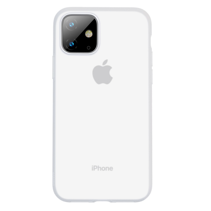 Silikonové pouzdro Baseus Jelly Liquid Silica Gel Protective Case pro Apple iPhone 11, bílá