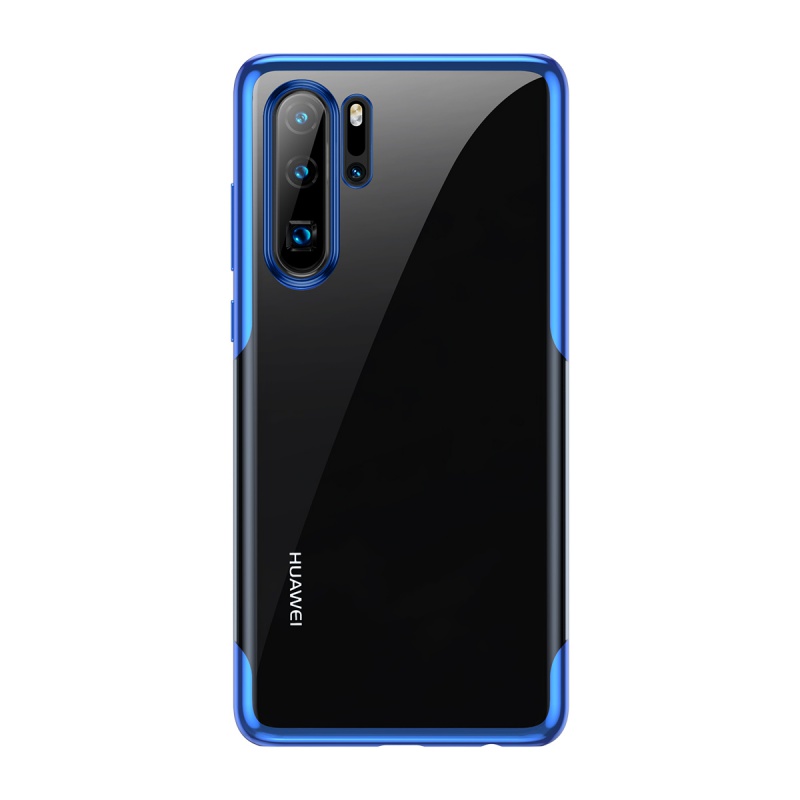 Silikonové pouzdro Baseus Shining Case pro Huawei P30 Pro, modrá
