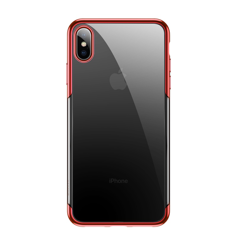 Zadní kryt Baseus Shining Case pro Apple iPhone X/XS, červená